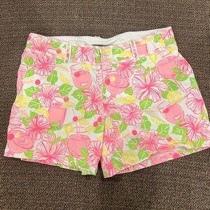 Retro Lilly Pulitzer margarita shorts